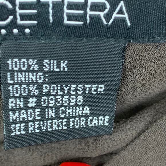 Etcetera 100% Silk Skirt Womens Size 14 Brown Fairy Wimsygoth - Picture 9 of 10